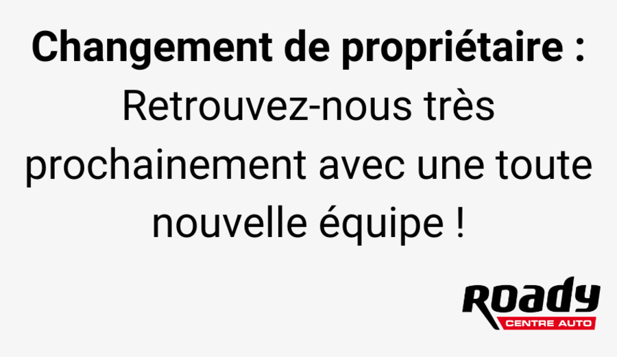 Changement de propriétaire